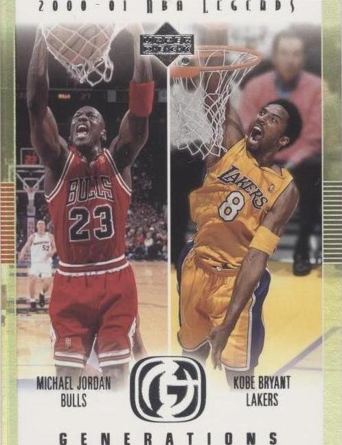 2000-01 Upper Deck NBA Legends Generations Michael Jordan Kobe Bryant #G1 HOF