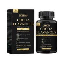 High Flavanol Cocoa Powder Supplement  1200mg Flavanols Complex for...