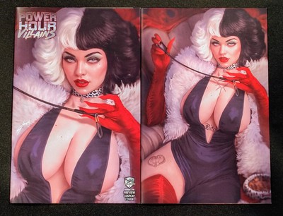 Power Hour Villains Shikarii Dog Lady Cruella Cosplay Whatnot Exclusive + Trade 