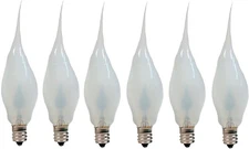 Creative Hobbies® Silicone Dipped Flickering Flame Bulb, Country Style, White 