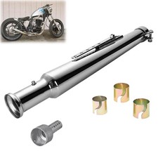 Universal Motorcycle Cocktail Shaker Bell End Exhaust Muffler Pipe Reducer 54cm