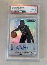2013-14 Panini Prizm Jrue Holiday Silver Prizm Auto /25 PSA 10 GEM MT POP 2
