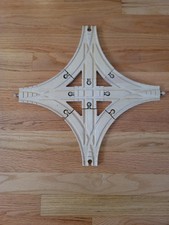 Thomas Wooden Railway Rare Switchyard Track 3 Way Switch Cross Clickity Clack