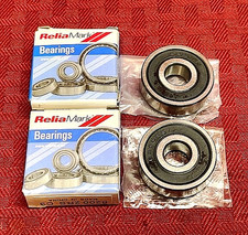 RELIAMARK DEEP GROOVE BALL BEARING M/N 6200 2RS C3 10MM X 30MM X 9MM  LOT OF 2 