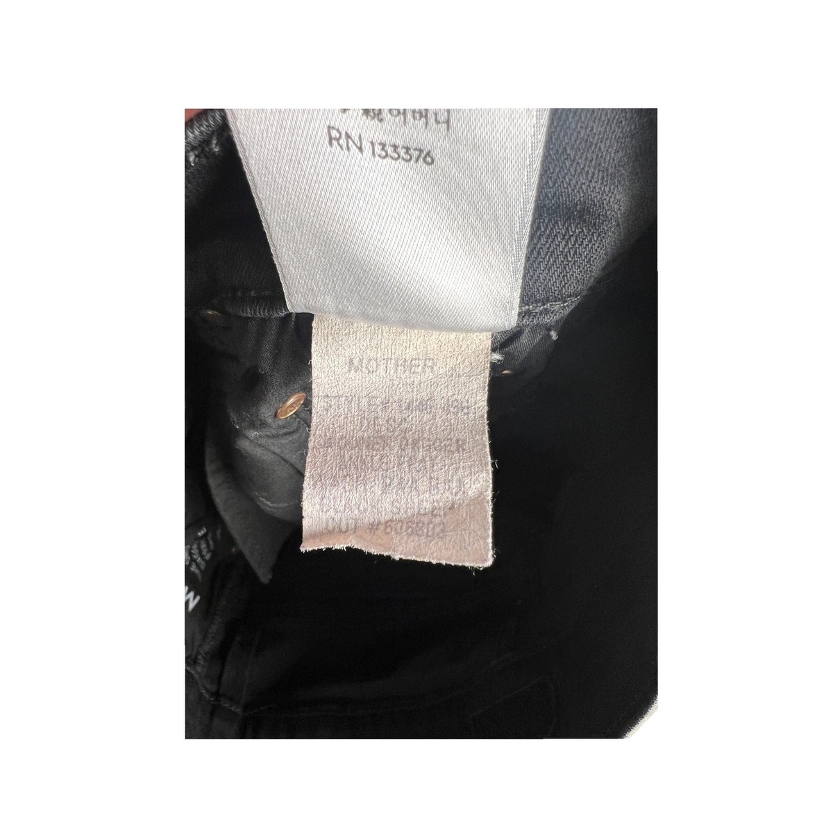 Mother Swooner Lace Dagger Ankle Fray Baa Baa Black Sheep Jeans 25 View 5