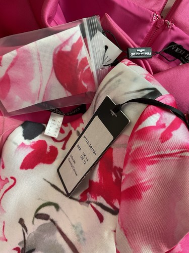 Veni Infantino BNWT Size 14 Candy Pink 50" Tea Length Dress Jacket Hatinator - Picture 15 of 16