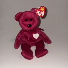 Ty Beanie Baby Valentina MWMT 1999 Valentine's Day Bear With Tag Errors