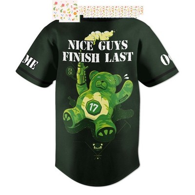 Green Day Nice Guys Finish Last Personalized Baseball Jersey