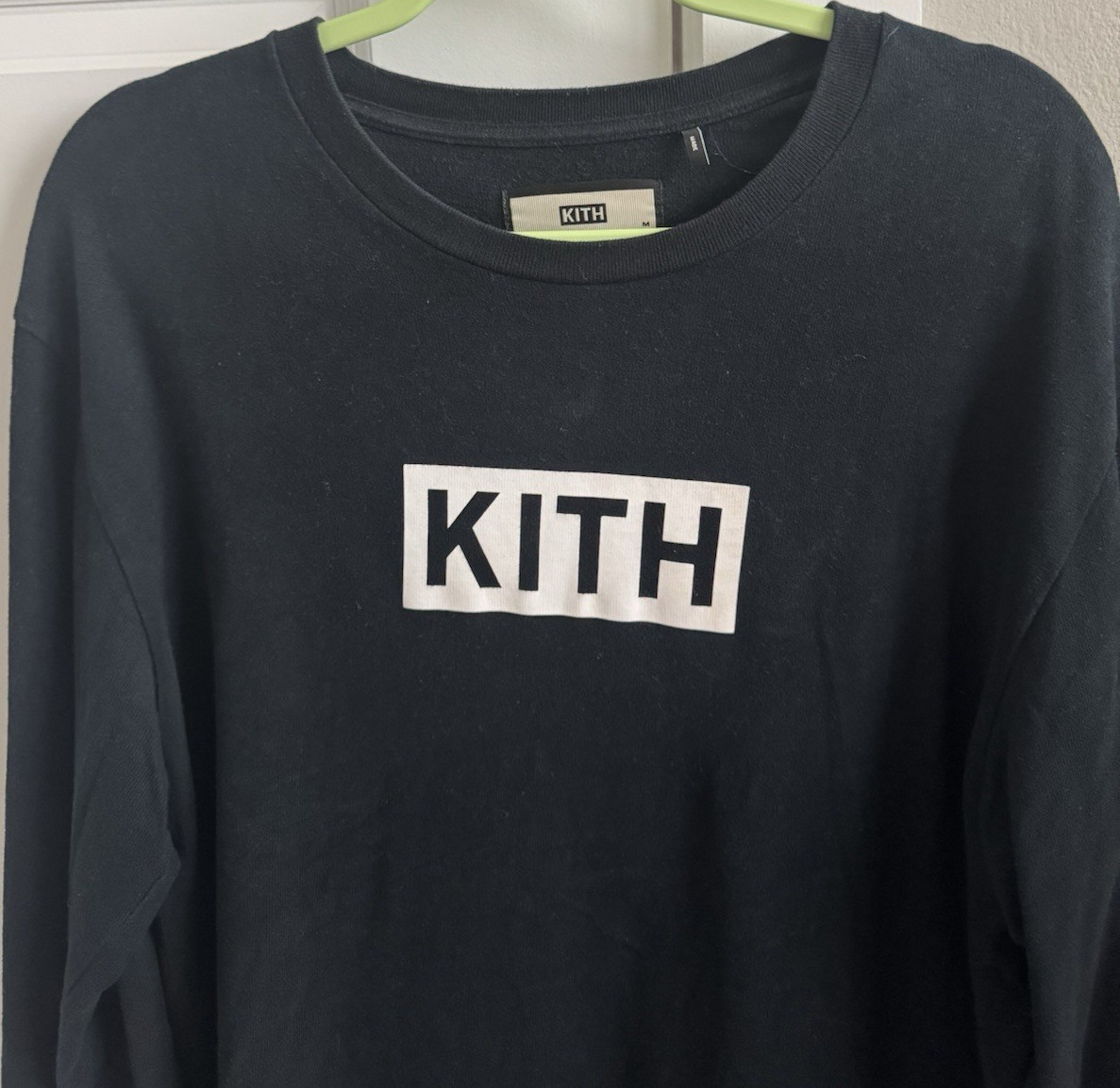 KITH Black Long Sleeve Classic Logo Men's Shirt (M) | eBay