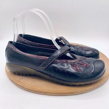 Naot Mary Jane Shoes Womens 8 39 Black Leathe...