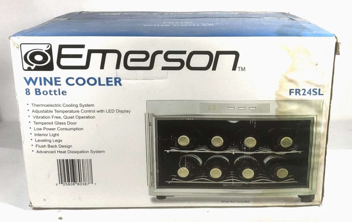 Emerson 8-Bottle Wine Cooler Refrigerator FR24SL New Open Box /Stained box
Opens in a new window or