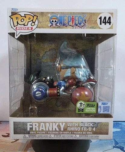 Funko Pop! Rides One Piece Franky with Black Rhino FR-U 4 #144 ECCC LE Sticker