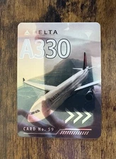 Delta Pilot Trading Card A330   Collectible Airbus Delta Air Lines No.59 New