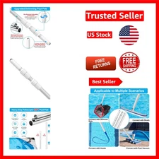 Professional 15FT Pool Skimmer Pole - Durable Aluminum for Effortless Cleaning