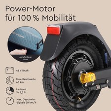 E-Scooter mit Straßenzulassung Joyor C10E 500W Federung Akku herausnehmbar – Bild 3