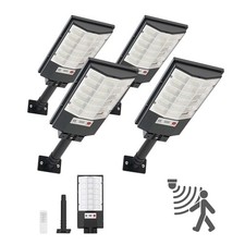 VEVOR 4 Stk. Straßenlampe 50000LM Solar Straßenlaterne 500W Solarleuchte IP65