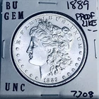 1889 BU GEM MORGAN SILVER DOLLAR UNC MS+++ U.S. MINT RARE COIN 7308