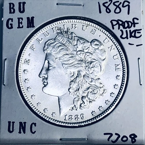 1889 BU GEM MORGAN SILVER DOLLAR UNC MS+++ U.S. MINT RARE COIN 7308