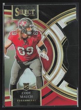 2023 Panini Select #133 Cody Mauch Black and Red Prizms Die Cuts