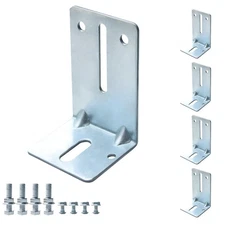 Heavy Duty Steel Garage Door Track Jamb Bracket Set, J6 Reinforcement Strut B...