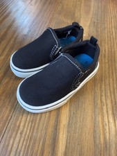 Wonder Nation Black Canvas Casual Slip On Sneaker Shoes Toddler Size 5