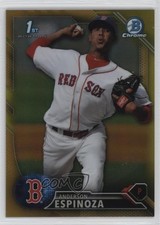 2016 Bowman Chrome Prospects Gold Refractor 26/50 Anderson Espinoza #BCP40 i6j