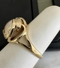 14K Gold Pearl Ring 16mm Large Pearl Size 7, 5.6g Vintage — photo 3