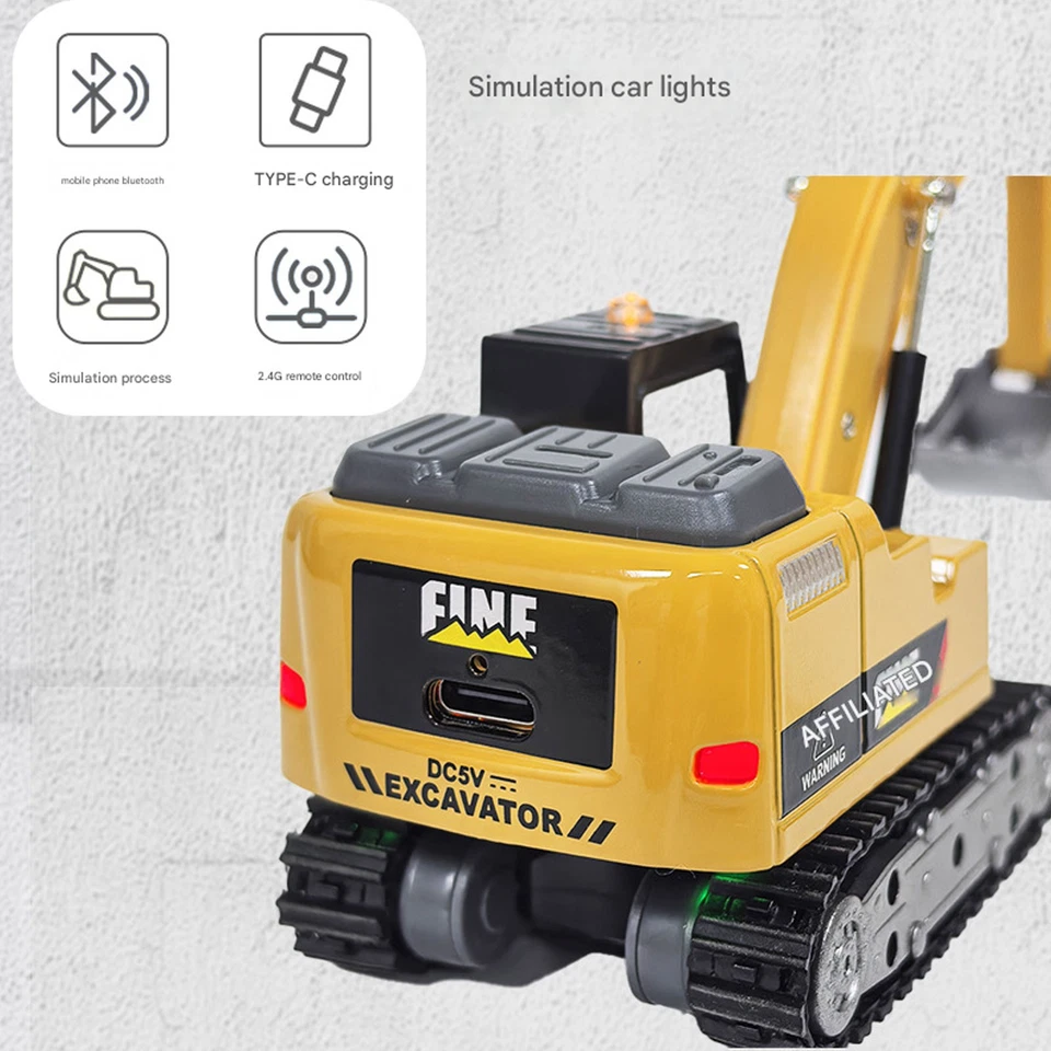 1:64 Scale Remote Control Mini Excavator - Full-Scale Model Engineel1 - Image 4 of 4