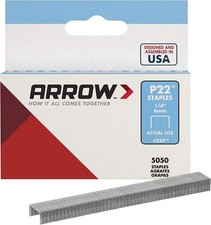 Arrow 224 Heavy Duty P22 Staples for Use with Plier-and Bag Staplers in Resta...