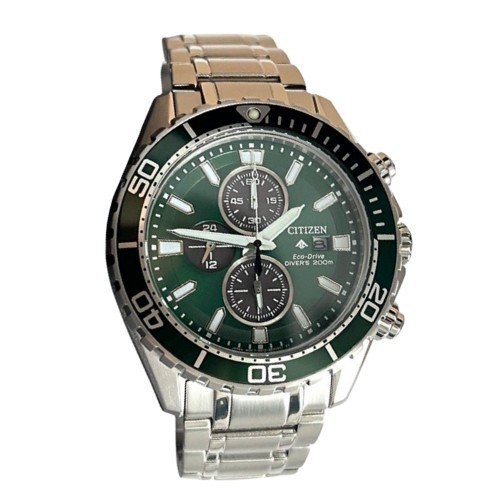 Citizen Promaster Green Dial Eco-Drive Date Men's Watch CA0820-50X