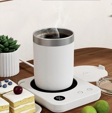 Mug Warmer Desk Use Ditwo 4 Temp Control 80C Prevents Cold Coffee White