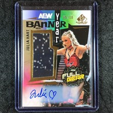 2025 AEW SP Game Used JULIA HART Banner Year Relic Auto Event 1 5/10
