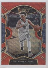 2020-21 Panini Select Concourse Red Wave Prizm Brandon Clarke #55 18vn