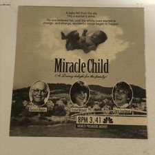Miracle Child Tv Movie Print Ad Advert Cloris Leachman Crystal Bernard Tpa3