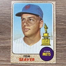 Topps 1968 Tom Seaver New York Mets #45 All-Star Rookie Baseball Card. rookie card picture