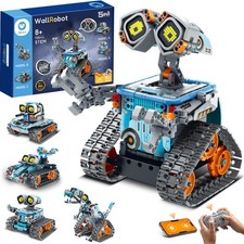 Robot Building Kit with Remote Control - STEM Gifts for Kids 8-12, 5-in-1 Models