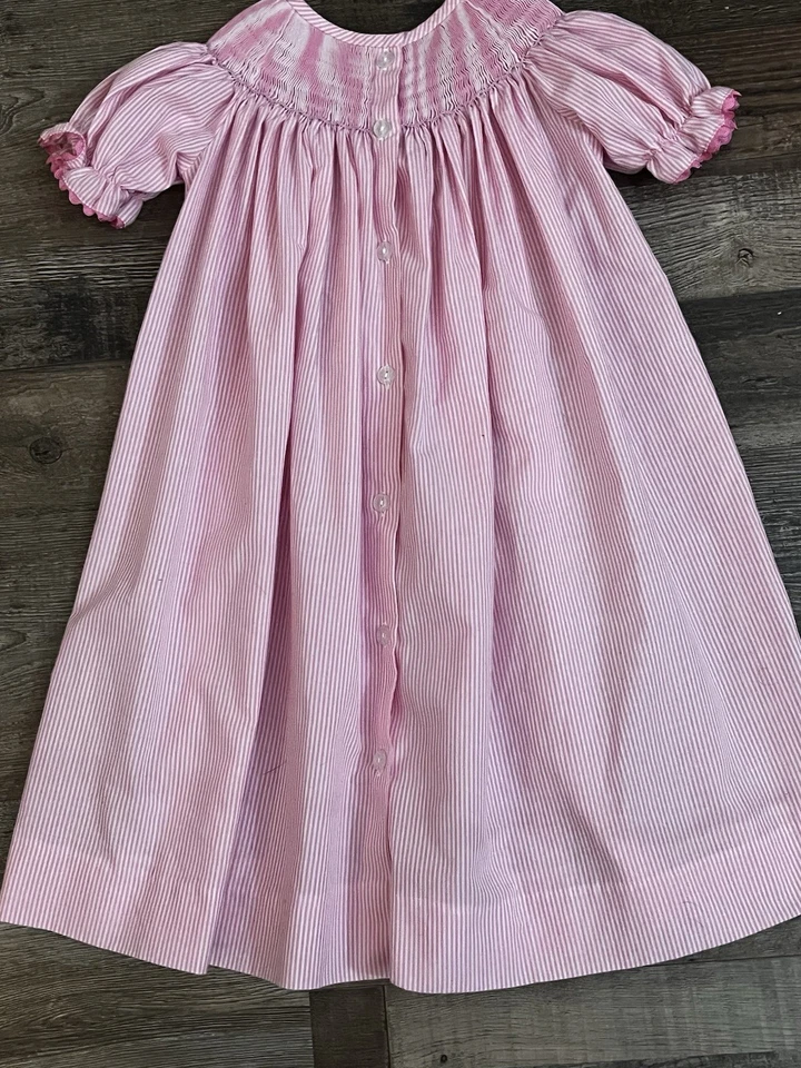Vestido I’m Classic Rosa Calado CiNderella Bishop Niña Talla 3T Foto 3 de 4
