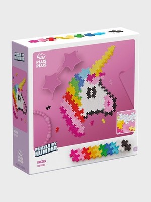 MINI BASIC plus plus PUZZLE BY NUMBER Einhorn UNICORN mit 250 Teilen PLUSPLUS...