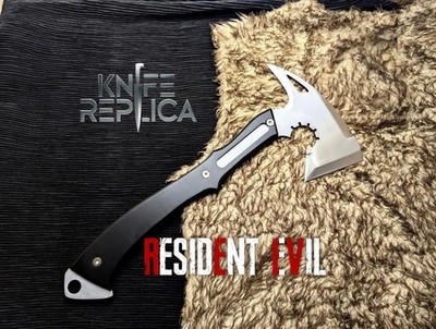 Custom Handmade Carbon Steel Blade Resident Evil Leon Axe | Hunting Axe Camping