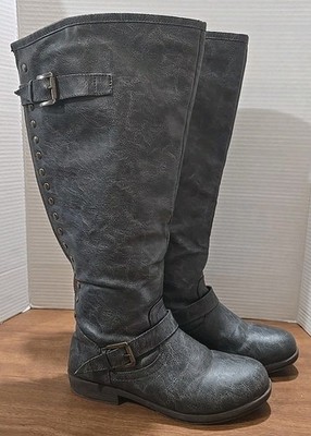 JG Knee High Boots Womens 9 Gray 