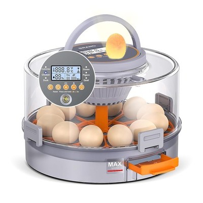 12 Egg Incubators for Hatching Eggs, Automatic Egg Turning & Humidity Control 