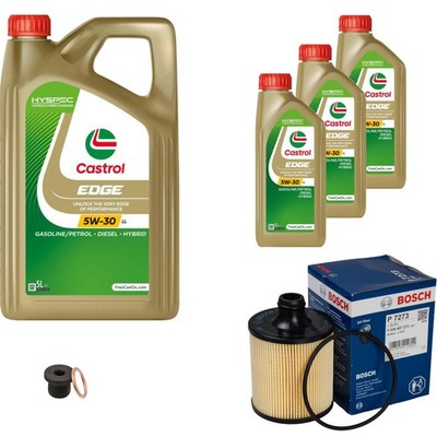 BOSCH Ölfilter 8 L Castrol EDGE 5W-30 LL für Audi Q7 SQ7 TDI quattro Q8 SQ8