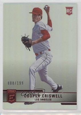 2022 Panini Chronicles Elite Red 88/199 Cooper Criswell #29 Rookie RC uk2