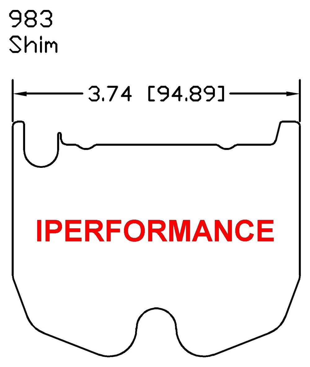 Titanium Brake Pad Shim Heat Shield Set for Mercedes SLR McLaren C199 2006; 8P F