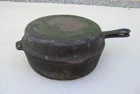 Antique Griswold Cast Iron #80 Double Hinged Skillet 1102 1103 Big Logo Erie Pa.