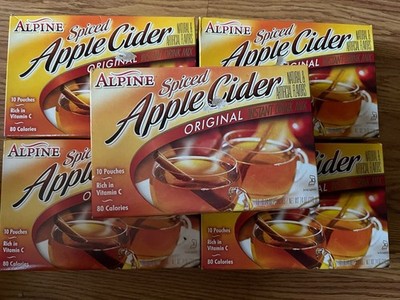 Alpine Original Spiced Apple Cider Instant Drink Mix 10-Count Pouches (Set of 5