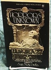 Sam Moscowitz, H P Lovecraft Ray Bradbury / HORRORS UNKNOWN 1976