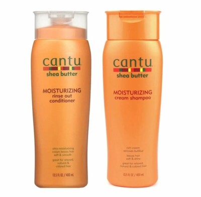 Cantu Sheabutter Feuchtigkeitscreme Shampoo & Ausspülen Conditioner 13,5oz Set
