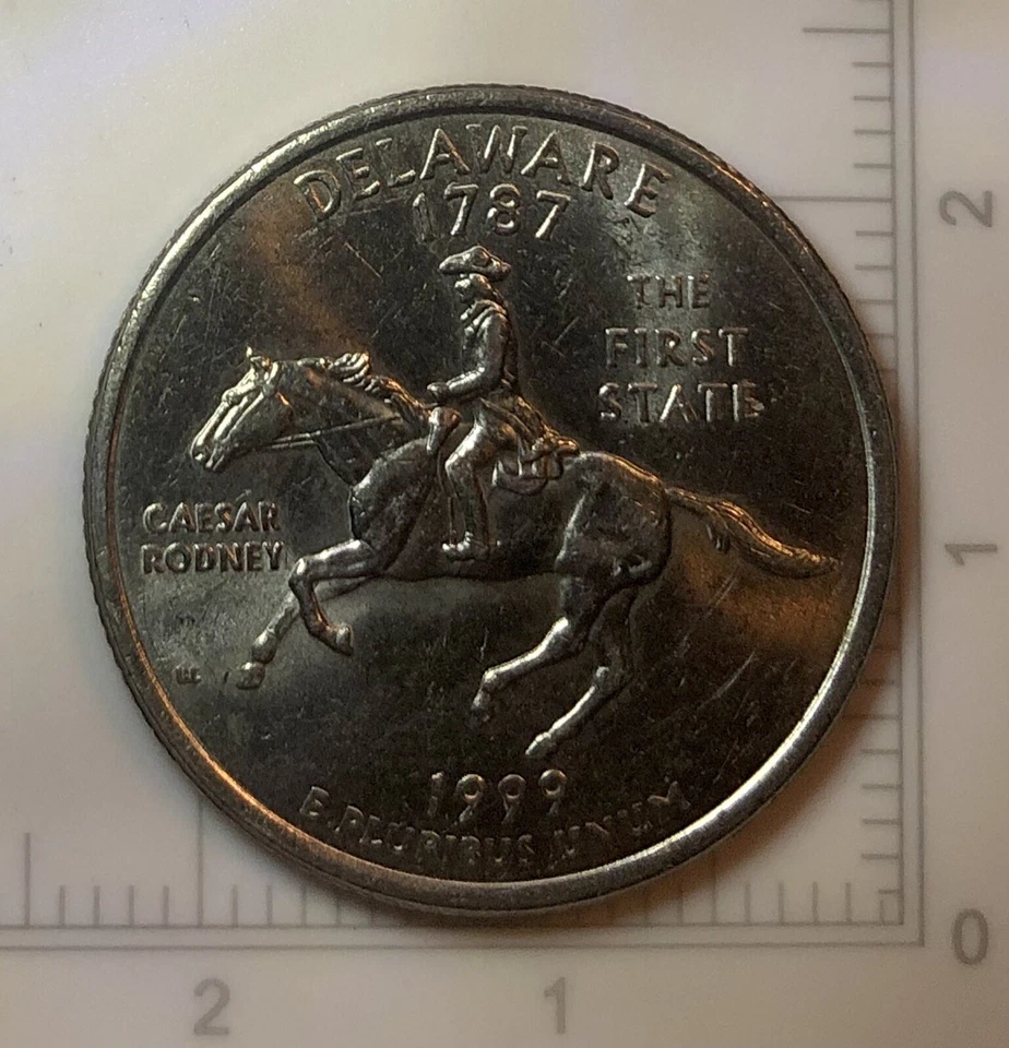1999 D Delaware Washington State Quarter DDR Error Coin - Image 2 of 4