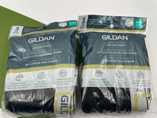 6 Men's Gildan Mid Rise Briefs 100 Cotton Moisture Wicking XL 40"-42" 